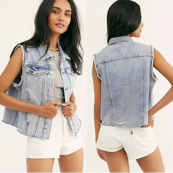 Free People denim vest - Picture 2 of 3